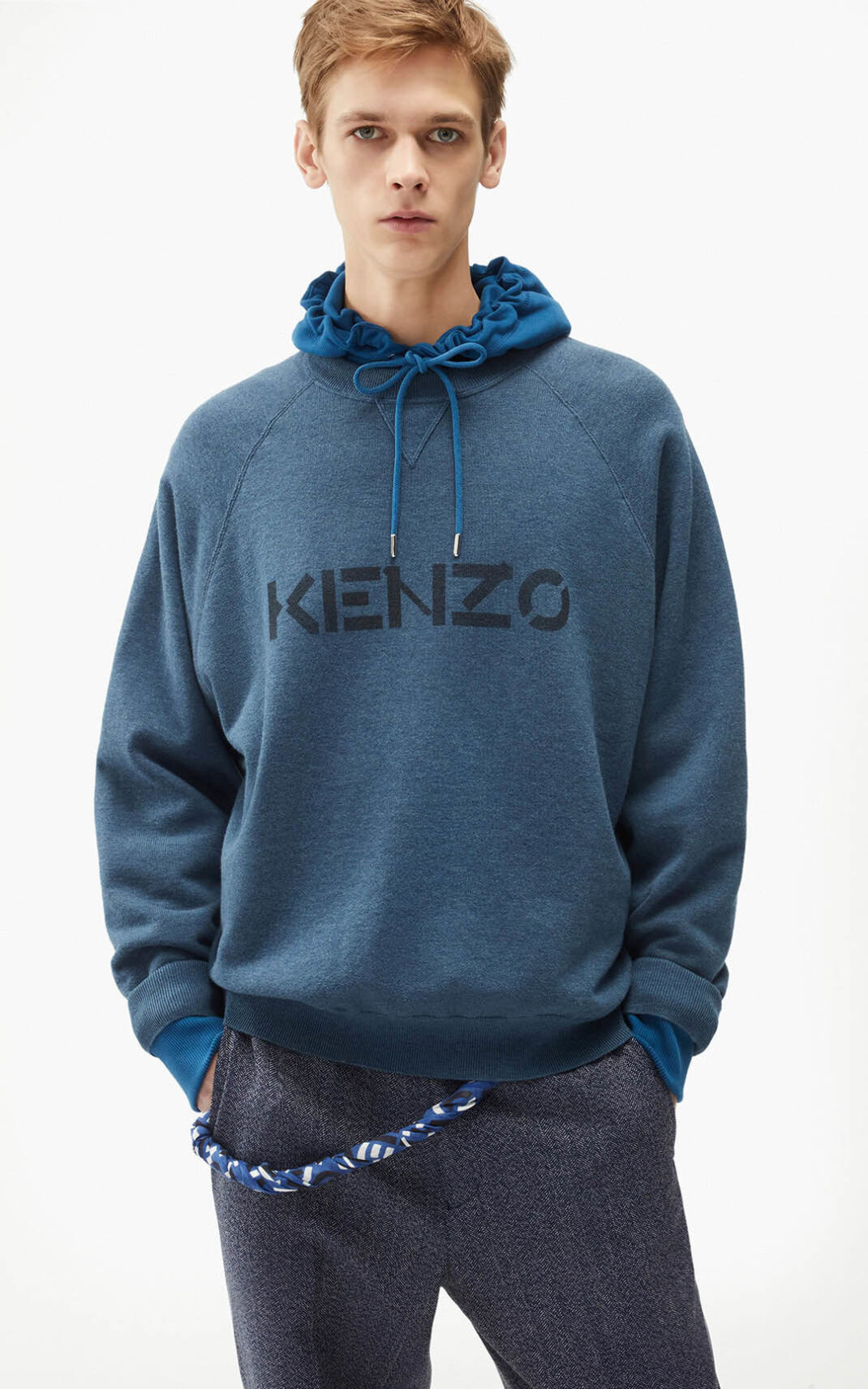 Kenzo logo Jerseys Hombre Azules | 3095427-QB